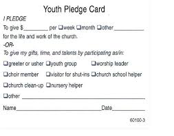 Pledge Card Template Mytv Pw