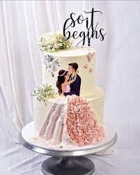 Cake Design For Engagement Ceremony gambar png