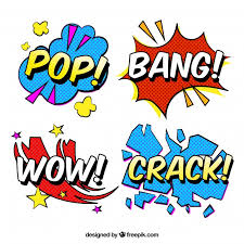 Word Stickers With Pop Art Design Vector Free Download