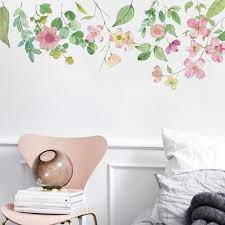 Tropical Leaves Flower Hanging Wall