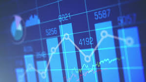 Stock Market Chart On Blue Stock Footage Video 100 Royalty Free 4425299 Shutterstock