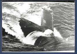 U.S.S. SHARK SSN-591 Nuclear-Powered Submarine BW Real Photo | eBay
