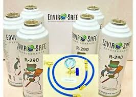 Details About Enviro Safe Refrigerants R 290 6 8 Oz Cans R290 9992 Gauge Set