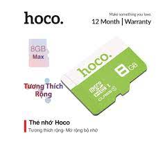 Thẻ nhớ tốc độ cao Hoco 8GB Micro SD tương thích rộng và mở rộng bộ nhớ - Thẻ  Nhớ và Bộ Nhớ Mở Rộng