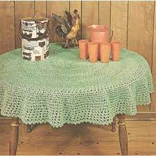 crochet tablecloth pattern round