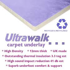 ultrawalk 12mm high density carpet underlay