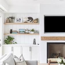 Cabinets Flanking Fireplace Design