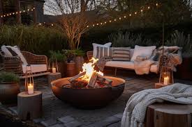 Cozy Outdoor Patio With Fire Pit