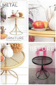 how to paint metal furniture d