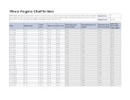 Download Fitness Progress Chart For Men Metric