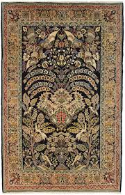 5 x 9 silk wool persian qum rug 14355