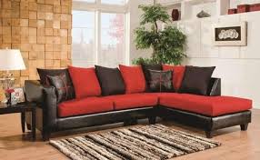 Red Black Sectional For