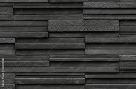 Black Bricks Slate Texture Background