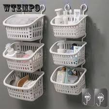 Wall Bathroom Shelf Storage Basket