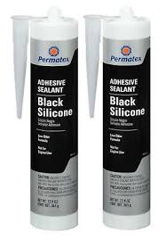 Permatex Set of 2 Black RTV Silicone Adhesive Indoor Outdoor Sealant 12.9  oz. | eBay