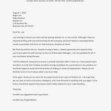 Resignation Letters For Personal Reasons
