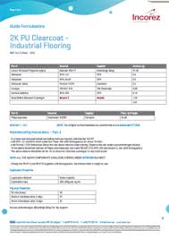 2k pu clearcoat for industrial flooring