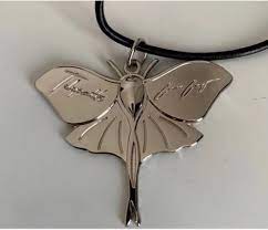 New Telepath Conan Gray Letter Dragonfly Necklace Black Leather Rope  Butterfly Skinny Pendant Collar Bone Leather Rope Chain - AliExpress