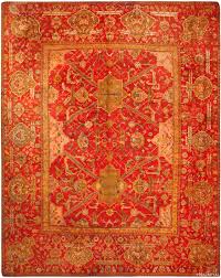 stunning large antique oushak rug 71413