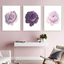 Prints Purple Wall Art Purple Flowers