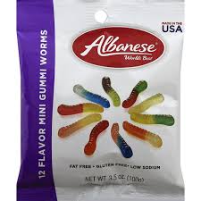 albanese gummi worms 12 flavor mini