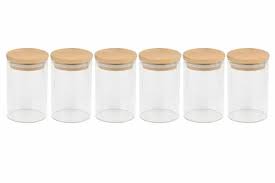 Spice Jars With Wooden Lids