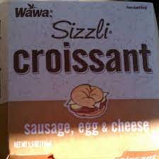 wawa sizzli croissant sausage egg
