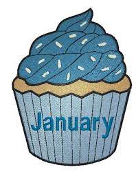 January Cupcake Clipart Clipart gambar png