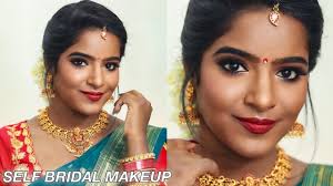 self bridal makeup tutorial with