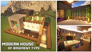 build a modern house of basement type