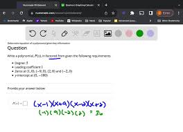 Solved Determine Equation Of A