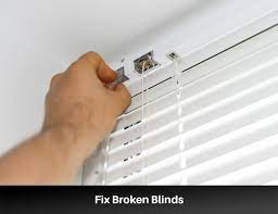 how to repair broken or bent window blinds