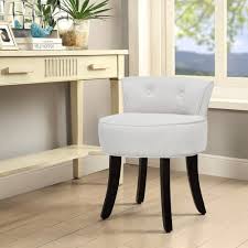 velvet soft seat low back vanity stool