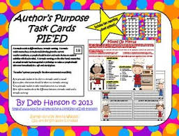 Authors Purpose Task Cards With Digital Option Reading In