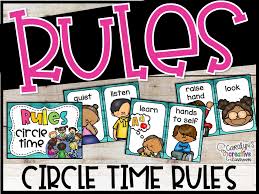 carpet rules posters circle time