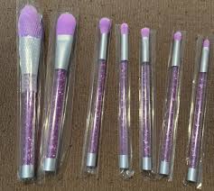 slmissglam angled blush brush set lilac