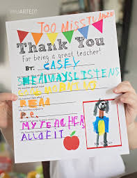 This is a listing for an instant download. Traceable Teacher Appreciation Thank You Printable Who Arted