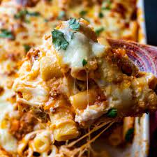 easy baked ziti with ricotta a wicked