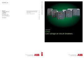 Contact Us Emax Low Voltage Air Cir Cuit Br Abb Sace