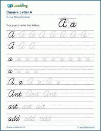 free cursive alphabet worksheets