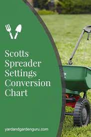 scotts spreader settings conversion chart