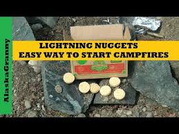 Easy Fire Starters Lightning Nuggets For Campfires Fire Places Emergencies Prepping Youtube