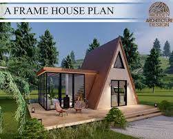 A Frame Cabin House Plan 1 Bedroom 1