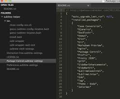 sharing sublime text configuration