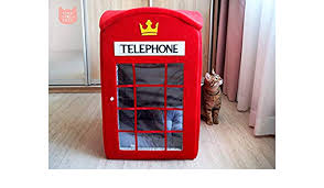 Feandrea cat tree for large cats, cat tower 2 cozy plush condos and sisal posts. Amazon Com London Telephone Booth Cat House Red Phone Box Cat Furniture Big Pet House Xxl Cat House Uk British Gift For Pet Dog House Handmade