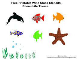 Free Printable Wine Glass Stencils