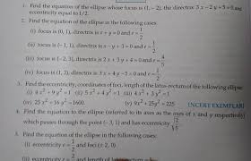 Find The Equation Of The Ellipse Whose