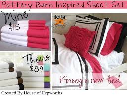 pbteen inspired bed sheets diy
