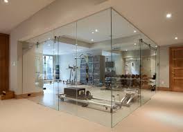 Glass Wall Home Fitness Room