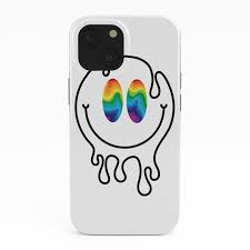 trippy smiley face iphone case by znklr